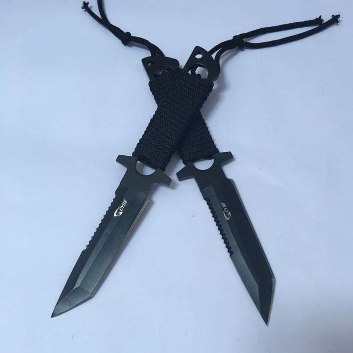 户外装备 极限户外 北苑佳品(beiyuanjiapin) 百望 潜水飞刀四把绑腰