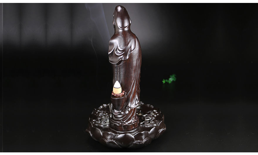 黑檀木倒流香观音摆件 1.5千克