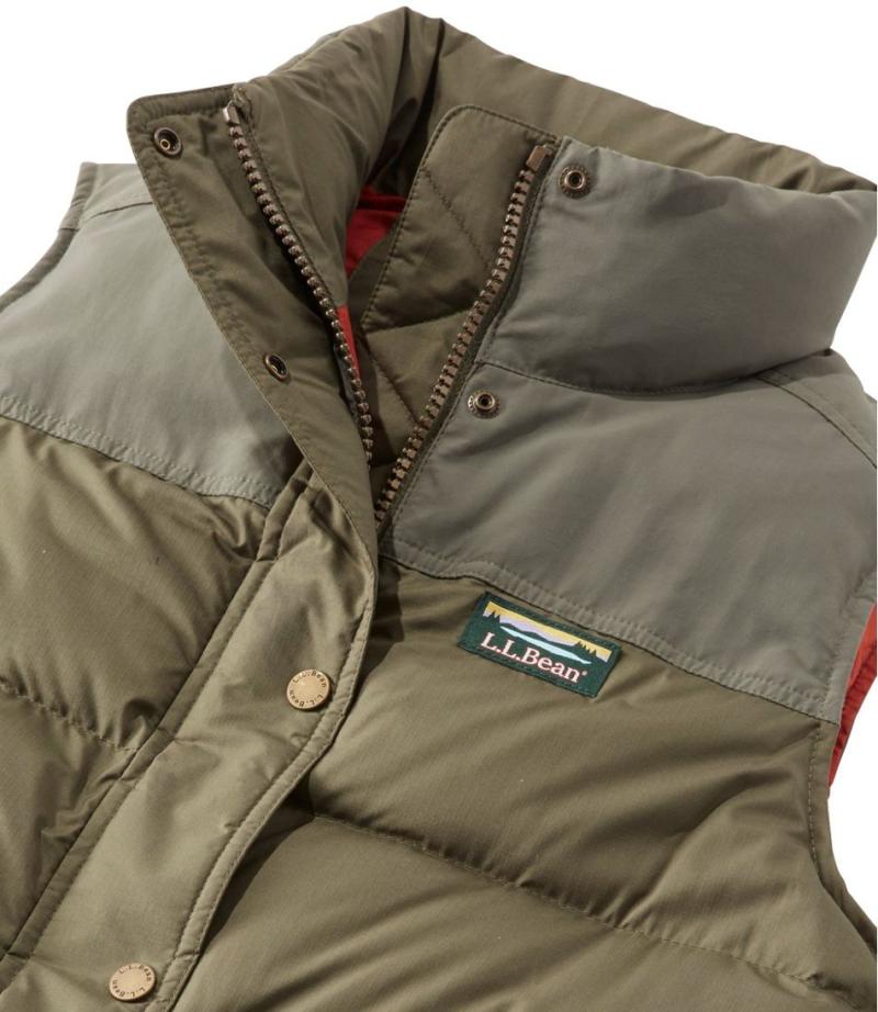 llbean女羽绒服无袖上衣立领舒适超轻650ta505990cayennenauticalnavy