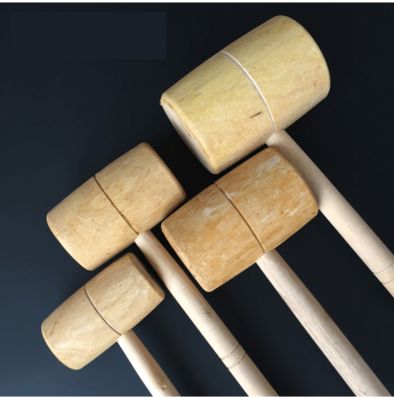 硬木木工锤木头锤子木锤黄檀木手工实木锤木槌工具木榔头 小号(直径4.