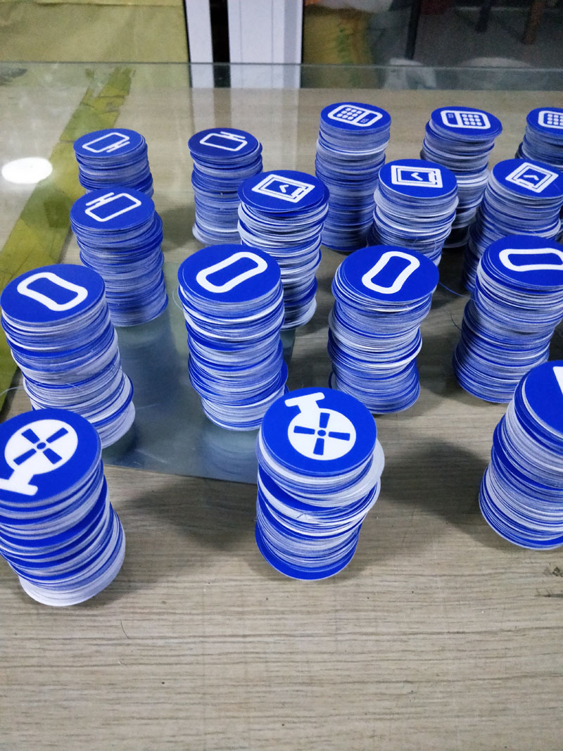 定制物品定位贴桌面物品定位定置标识6s管理标志标签5s定位贴5cm蓝色