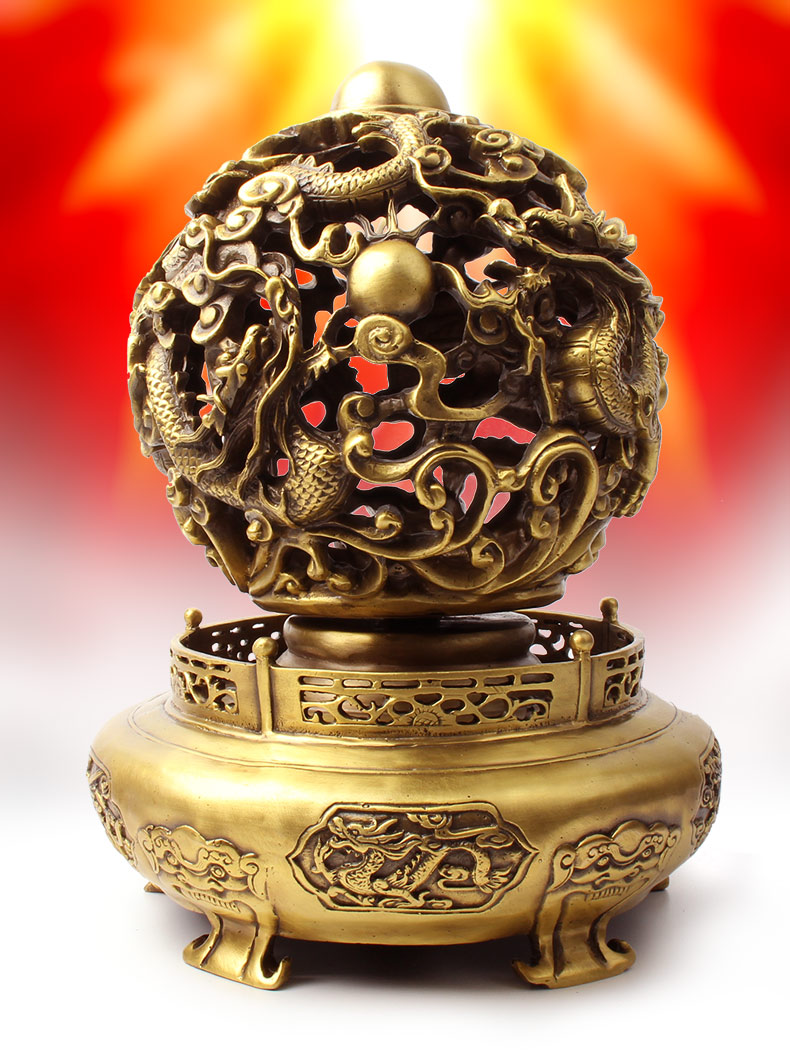 玄众阁时来运转青龙装饰品九龙鼎办公室九转乾坤鼎摆件乾坤鼎22