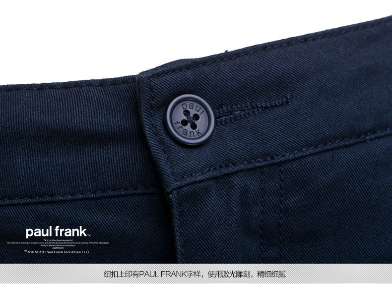 paulfrank大嘴猴2015春季女士运动休闲裤paulfrank正品女长裤 藏青色 S