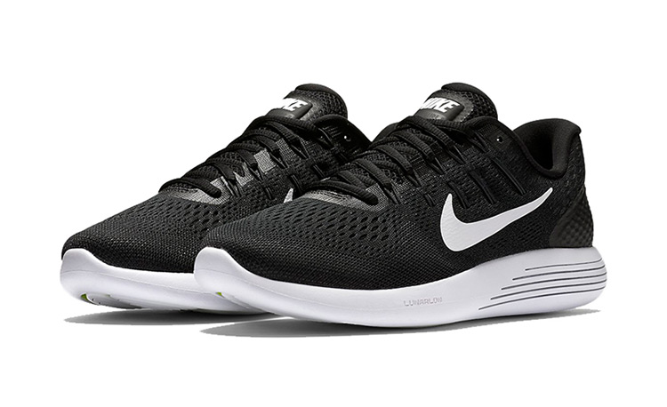 耐克nike 男子跑步鞋 nike lunarglide 8 运动鞋 843725-001 黑/白 us