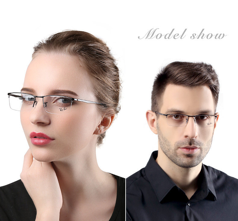 合金商务男士潮款近视眼镜框rx6281d 2620枪色【图片 价格 品牌 报价
