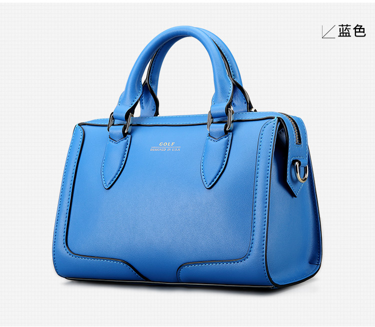 高尔夫 golf 女包 牛皮女士手提包 单肩包 多功能斜跨包 黑色 b599911