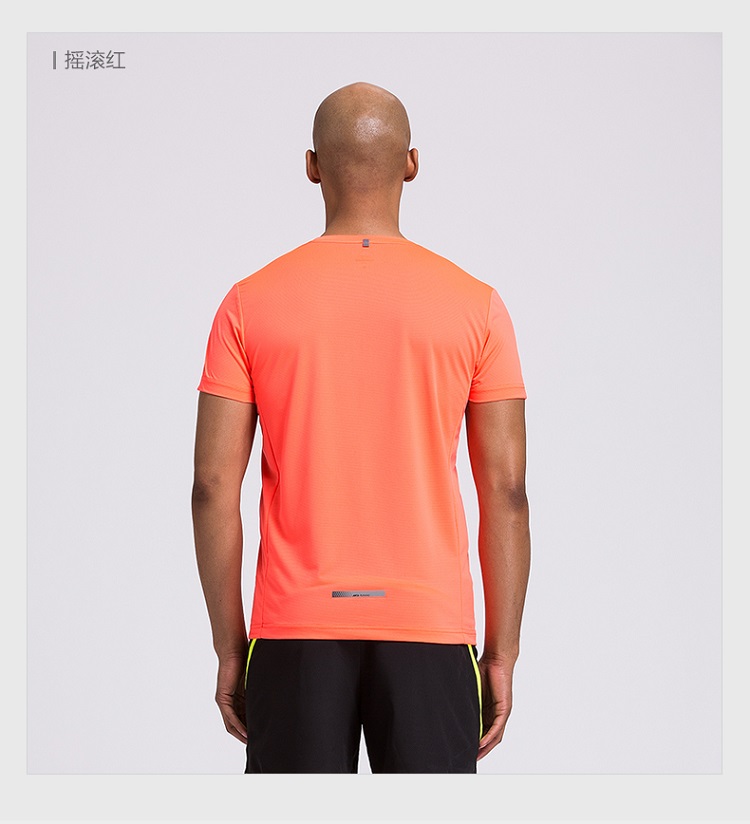 夏季圆领速干跑步运动短袖t恤上衣 闪电蓝 m 商品名称:安踏(anta)男短