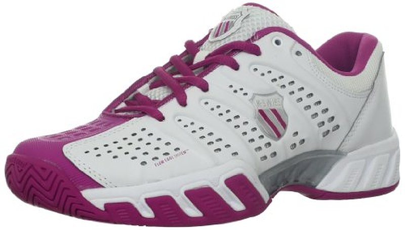 商品名称 k-swiss womens bigshot light tennis shoe, white/magenta