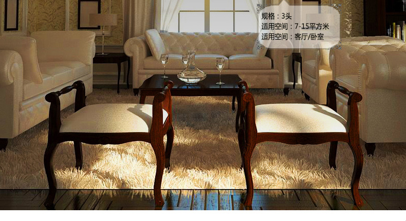 梦晗美式吊灯乡村铁艺简约现代复古餐厅客厅卧室饭厅吊灯灯具灯饰7002 7002-8配7瓦led光源