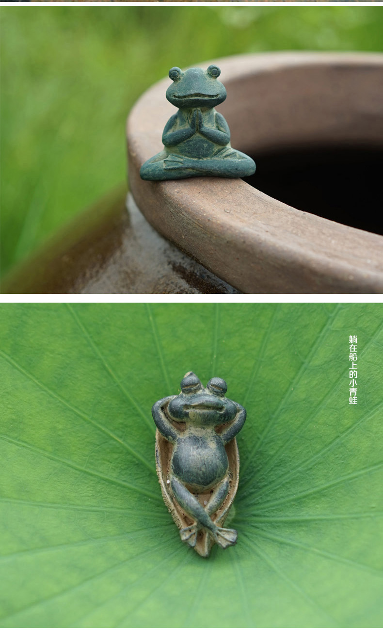 匠心坊 小礼品家居小摆件青蛙迷你小动物摆设工艺品 0042青蛙-一起
