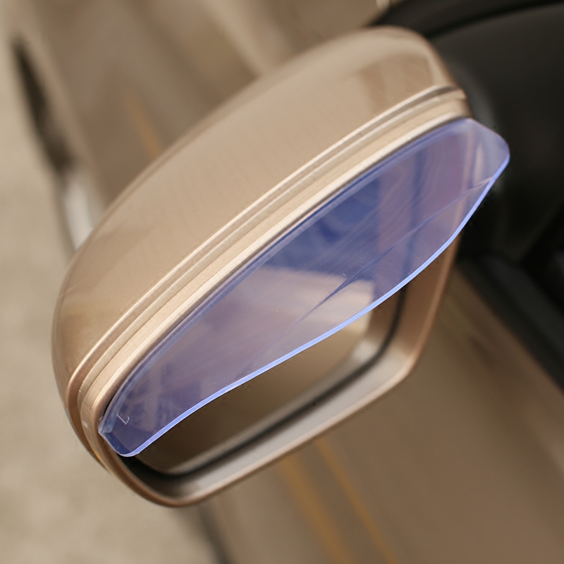 定制汽车雨挡后视镜小圆镜倒车反光镜雨眉盲点镜可调节广角镜遮雨挡