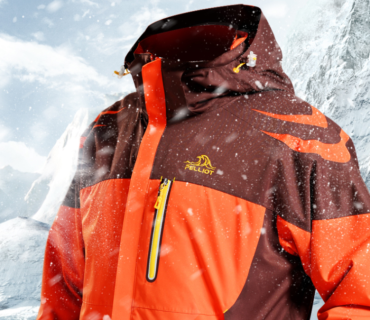 伯希和pelliot户外冲锋衣男女三合一防水保暖透气情侣滑雪服两件套