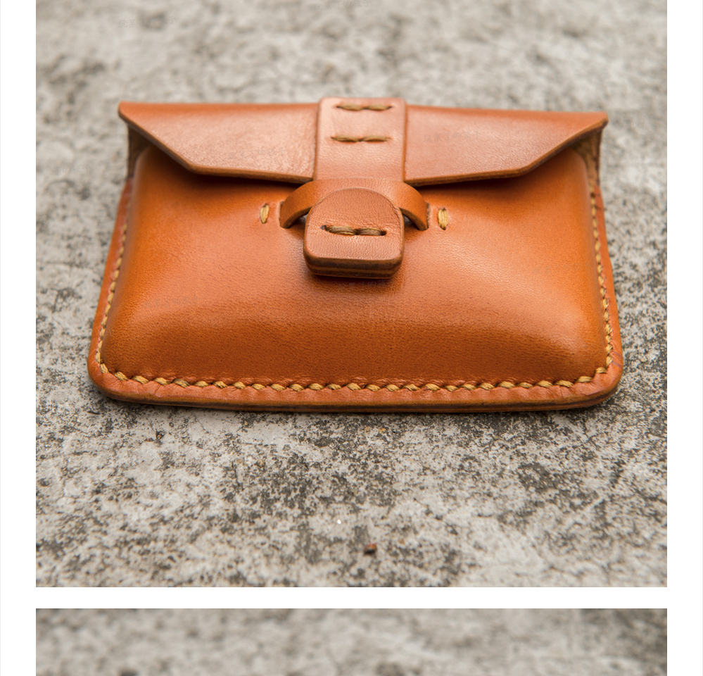 玩儿!手工制!玩皮开始 日本枥木植鞣革 零钱卡包 6色入 卡其色