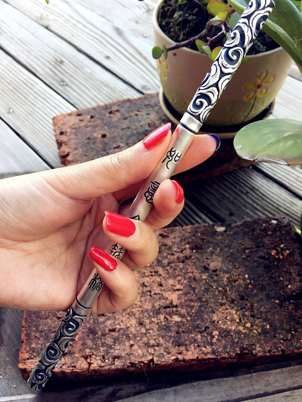 百银s999足银如意金箍棒精品手工大圣孙悟空银手镯男士女士情侣款 100