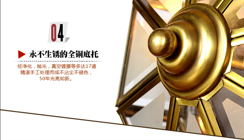 
                                        铜范厨房灯简约厨卫灯欧式阳台灯过道灯玄关灯小吸顶灯 全铜吸顶灯                