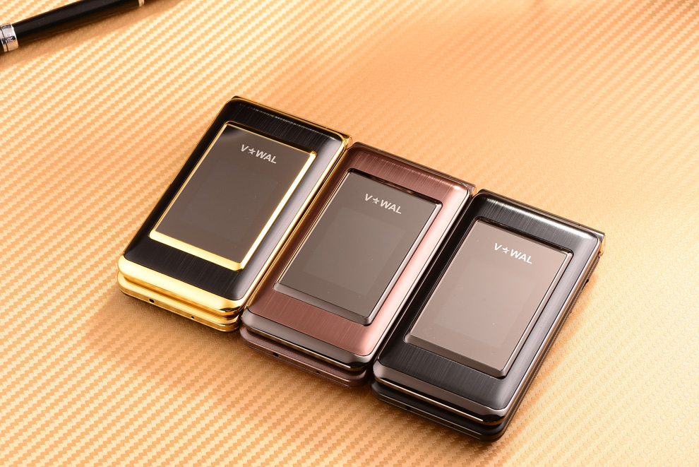 帷幄vw802 翻盖老人手机 移动/联通2g双卡双待 黑金色