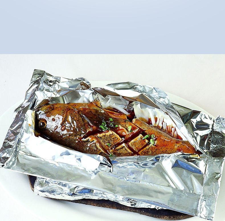 
                                        【巧厨烘焙】展艺锡纸 烧烤铝箔纸 烤肉烤翅铝箔 10m3件装                