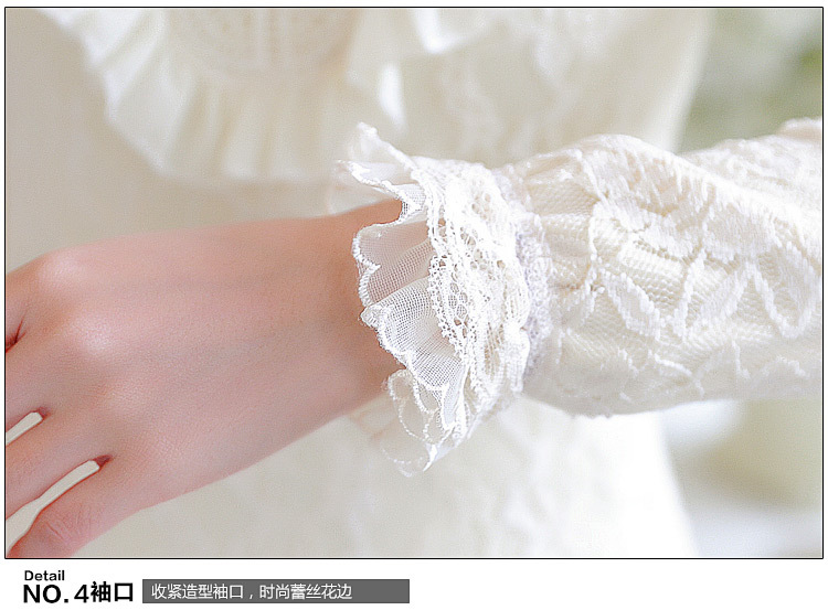莲香情2015新款装大码蕾丝衫上衣仿兔毛保暖打底衫加绒加厚女高领 黑色加绒优质版 XXL码