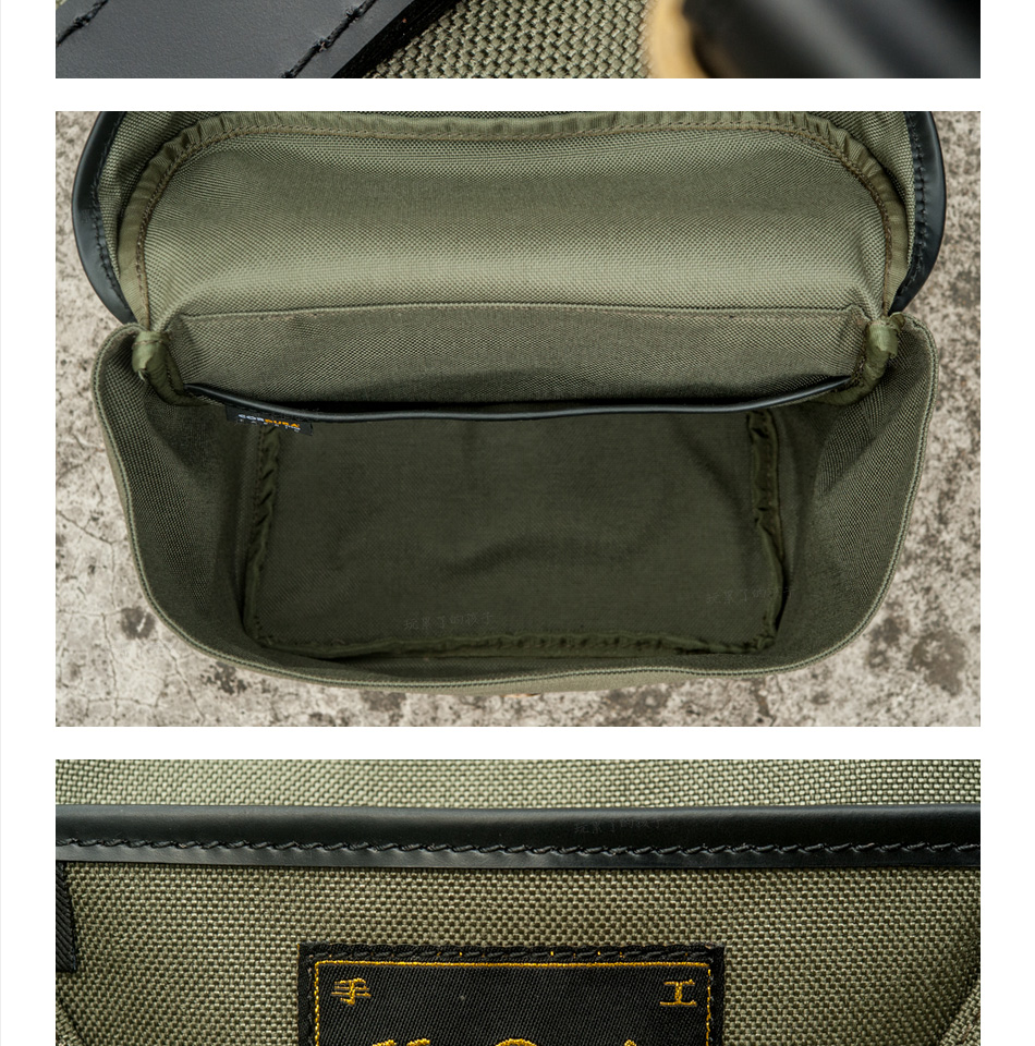 玩儿!二战单兵携行具 弹道尼龙53式 复古单肩斜挎男士小背包 黑色