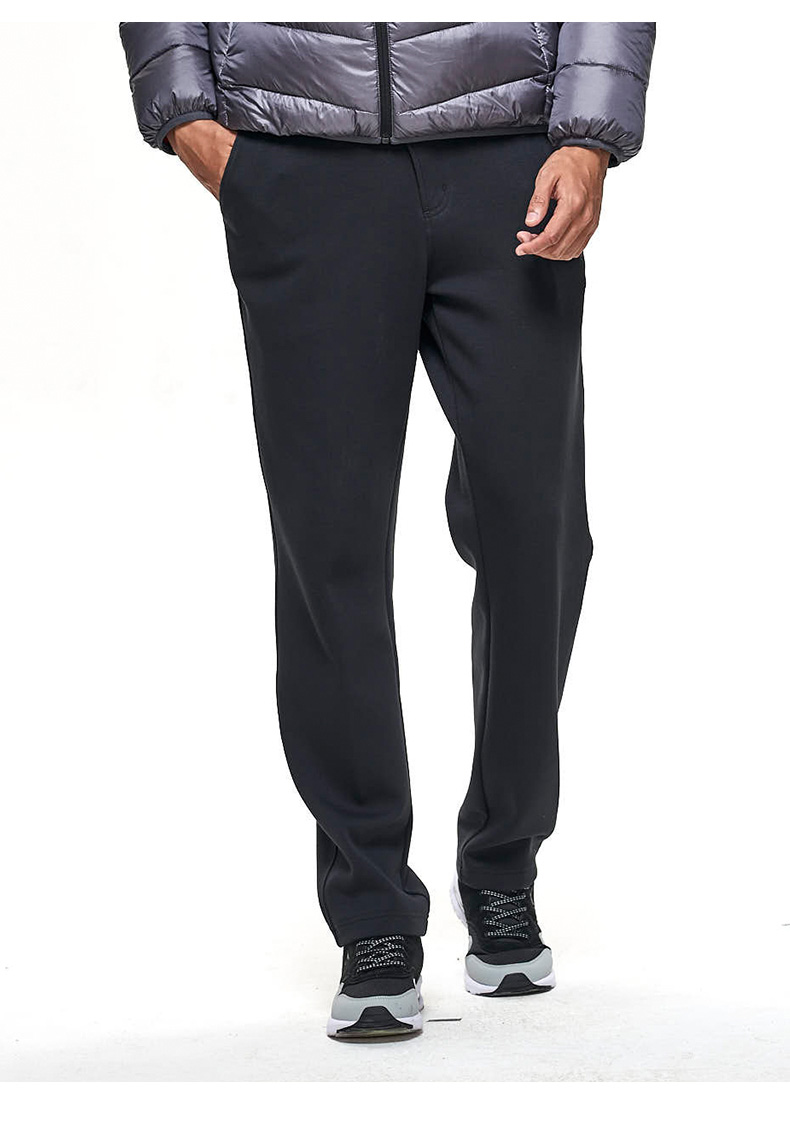 乔丹男服春秋修身时尚舒适运动休闲男子针织长裤男运动裤运动服男 深