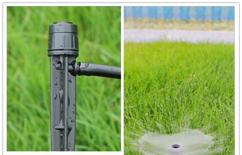 弘晨hc一体式微喷可调大小雾化滴灌喷头地插滴灌喷雾头自动浇花喷头