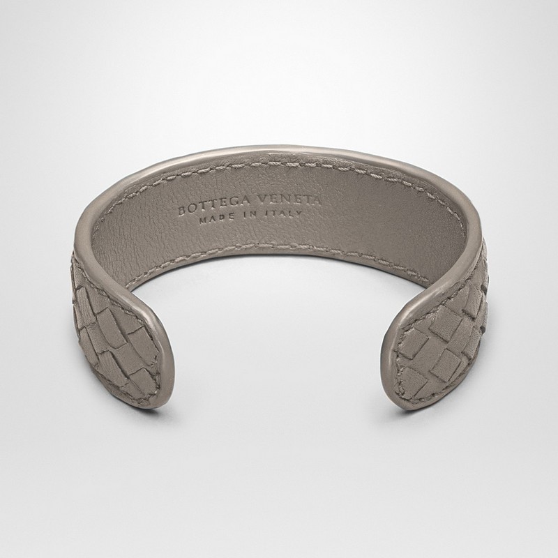 宝缇嘉(bottega veneta)男士手镯 羊皮 灰色 编织/430764varl02905