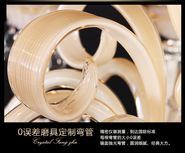 艾斯尼欧式水晶吊灯客厅吊灯简约卧室吊灯蜡烛水晶灯餐吊灯具Z005 3头