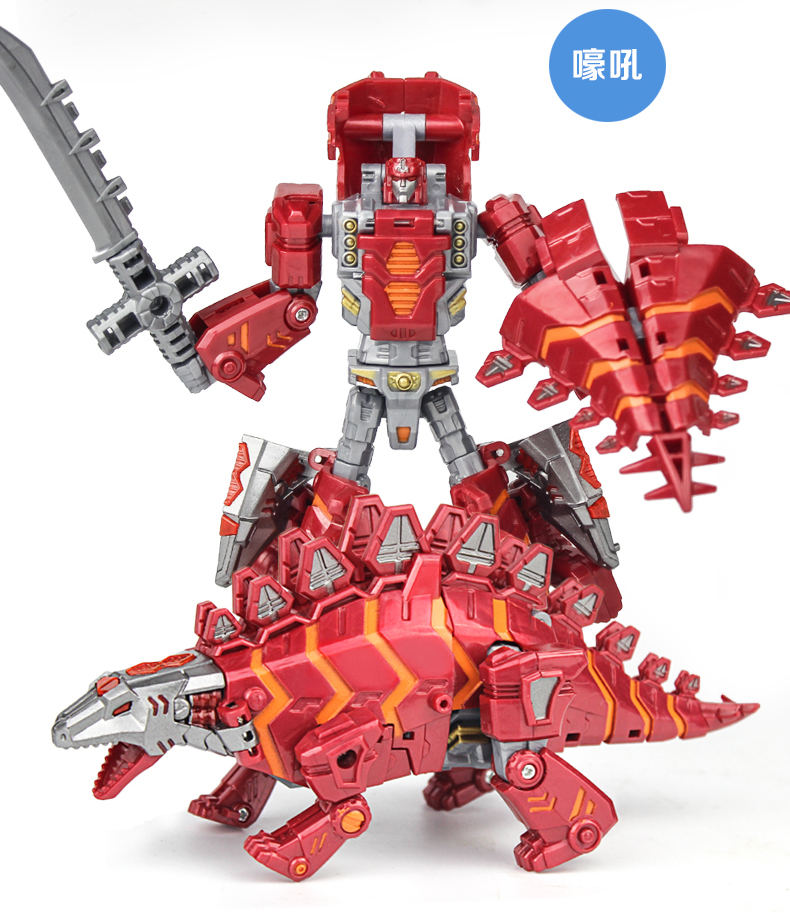 锦江合体金刚4变形变世恐龙机器人战队修罗王模型钢索星空救援队