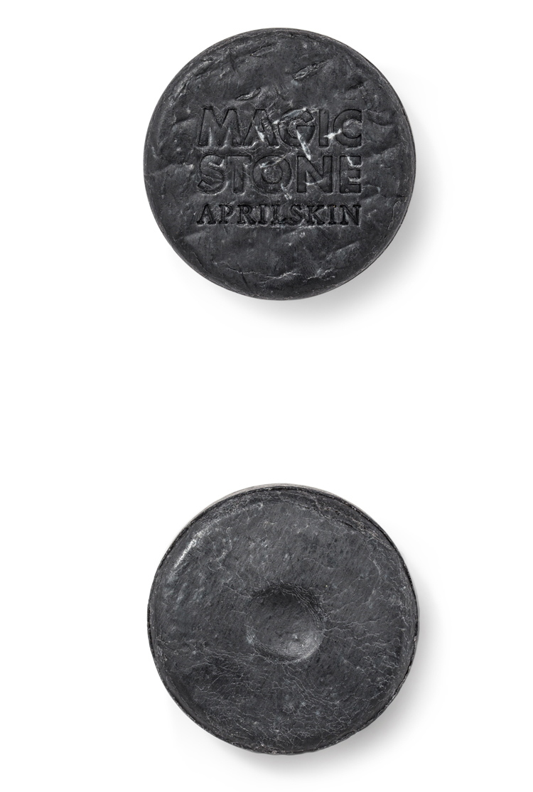 韩国magic stone魔法美石卸妆皂清洁保湿洁面皂灰黑 灰色夜用_ 8折