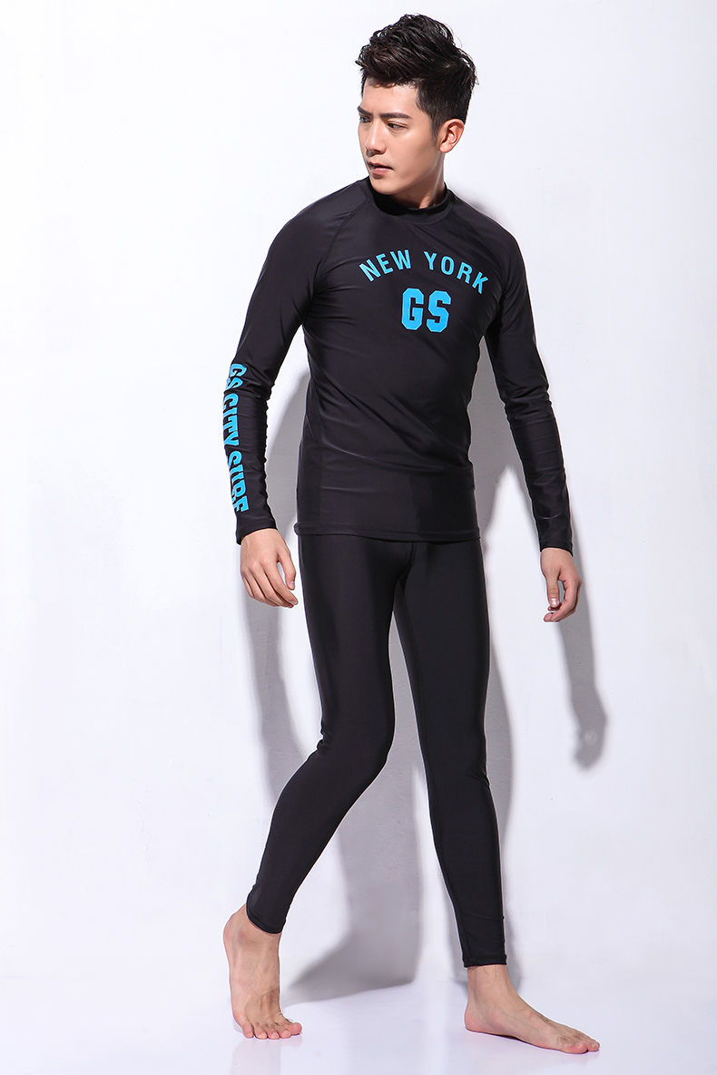 gsousnow潜水服男水母衣防晒长袖泳衣分体浮潜服冲浪服