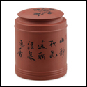 品茶忆友 百子图紫砂茶叶罐  醒茶罐大码  密封大号茶叶罐 茶具