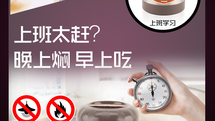 爱丽金多层密封防漏提锅 304不锈钢保温饭盒焖烧锅真空保温桶 三层大容量饭桶 装汤桶 2.0L