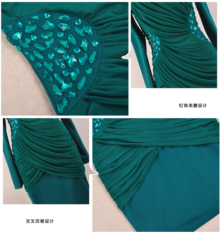 青春衣然连衣裙2017春装新款长袖V领修身包臀夜店性感女装 黑色 XL