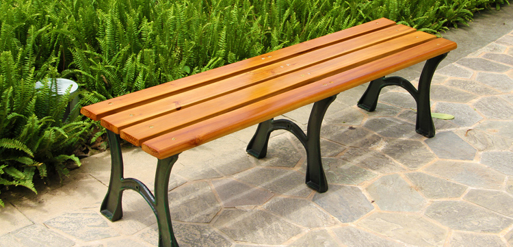 度假鸟 小区实木休息长椅子户外公园椅防腐木凳子景区操场广场休闲