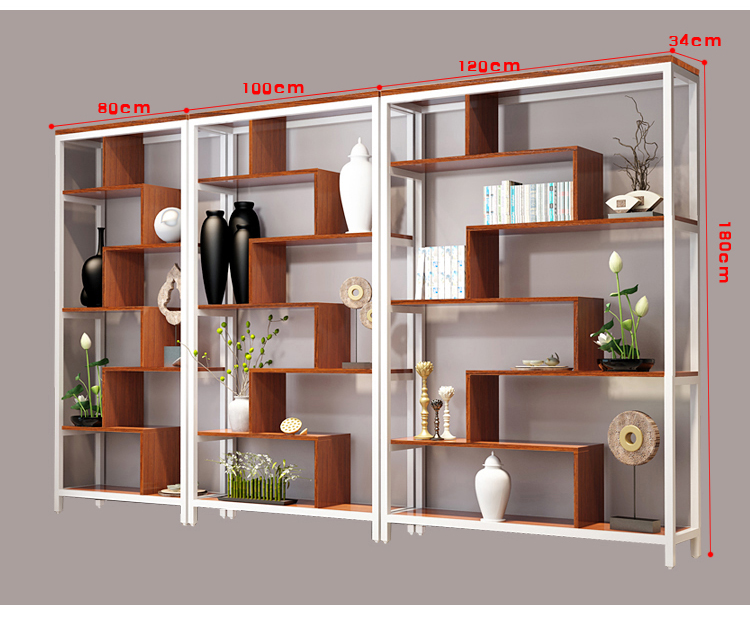 抖音同款隔断架简约书架书柜置物架客厅储物架 定制链接 颜色 尺寸