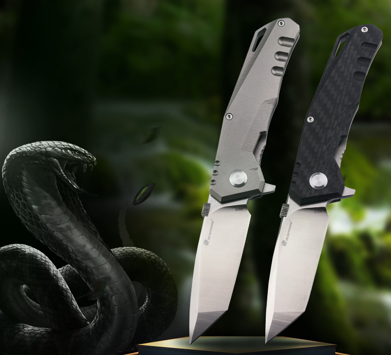 汉道(hx outdoors) 汉道眼镜蛇战术高硬度折叠刀野外求生军刀防身随身