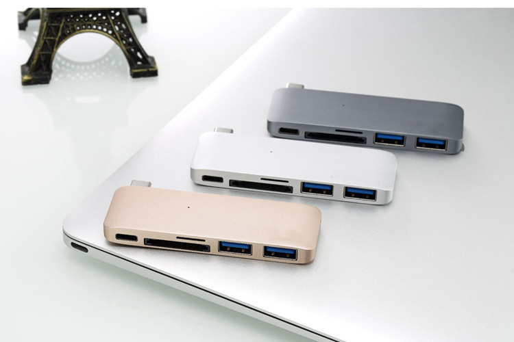 新macbook pro配件usb-c轉換器hub蘋果筆記本電腦type-c轉usb轉接頭