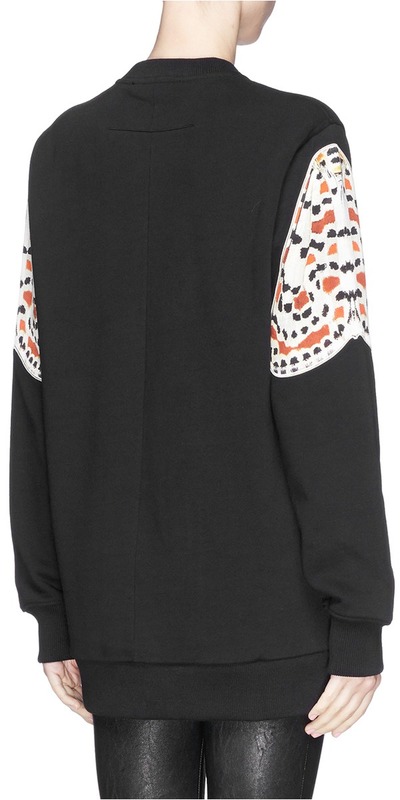 产品标题译文 宽松款缎面蝴蝶斑纹翅膀卫衣 品牌名称 givenchy/纪梵希