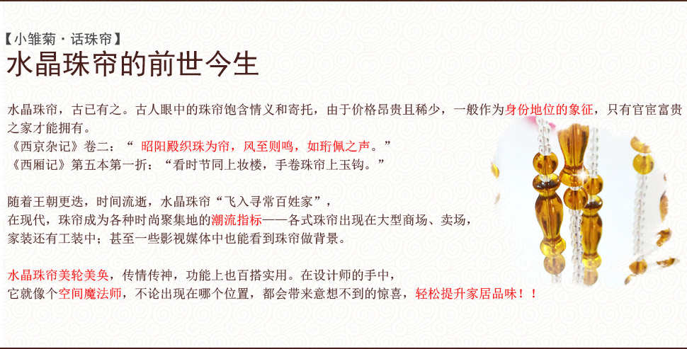 小雏菊(XCJ)双瑞莲 门帘珠帘水晶隔断帘成品玄关卧室半帘客厅帘子  定制珠帘 宝蓝色21条1.20-1.25米