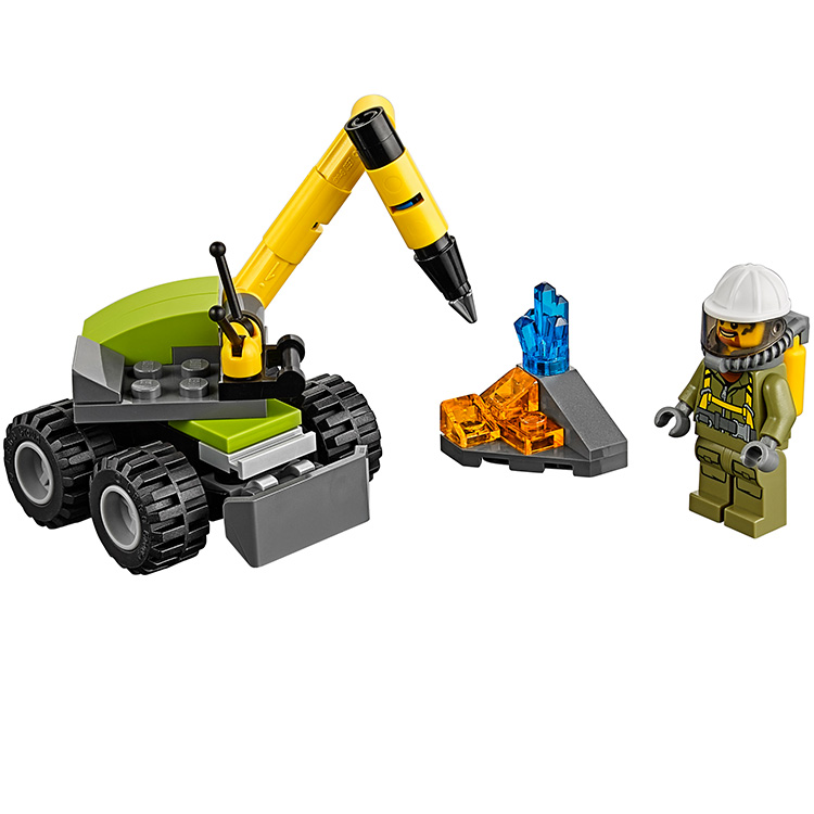 乐高 城市系列 5岁-12岁 火山 30350 积木