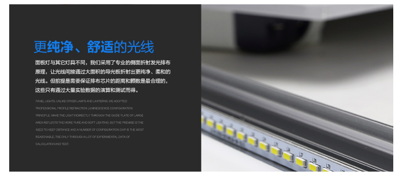 立莱leelite  嵌入式LED面板灯超薄集成吊顶灯300*300/600平板厨卫灯 20W/300x600 暖白光4000K