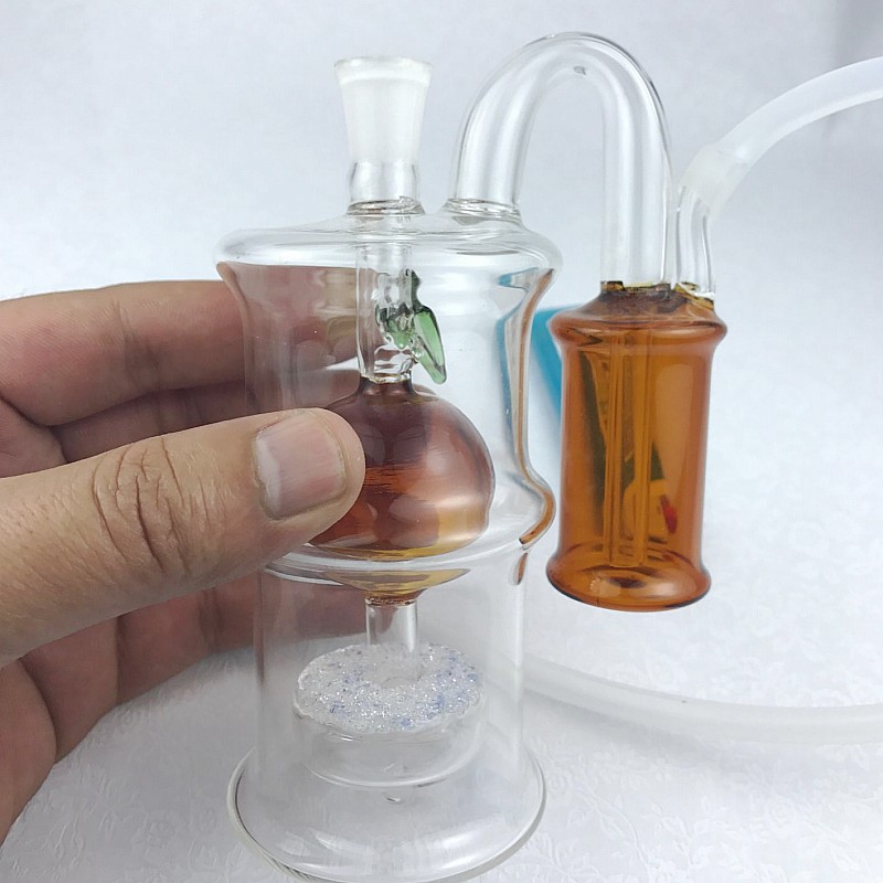 古木堂玻璃水烟壶烟斗水烟袋配件【外挂过滤】循环过滤烟嘴水烟壶全套