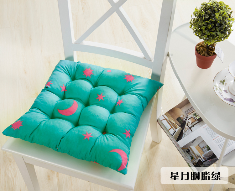 
                                        茗妃家纺 多功能透气磨毛柔软办公坐垫 玫红 40*40CM                