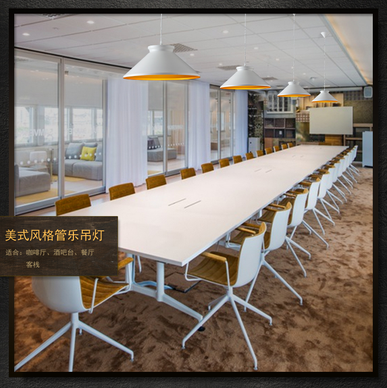 惟柯(wake)ABC管乐吊灯现代简约艺术酒吧台餐厅灯具灯饰北欧宜家灯饰WD998 小号内金色