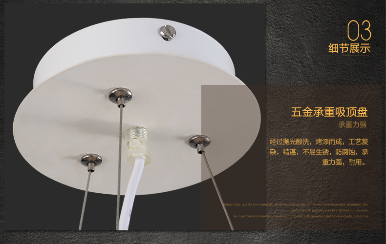 惟柯(wake)客厅LED吊灯 现代北欧简约卧室餐厅灯饰吧台咖啡厅书房灯WD977 吊灯