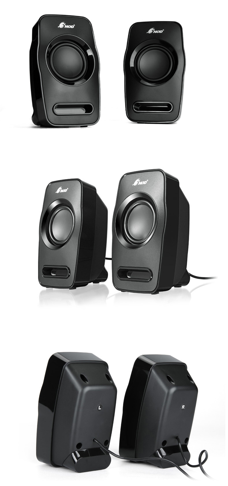 1多媒体音箱低音炮电脑音响数码音箱 黑色