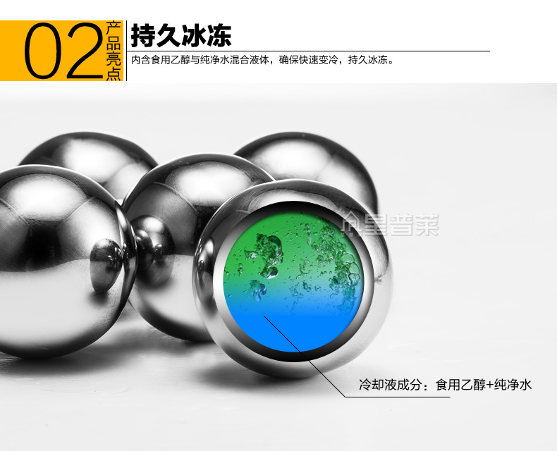 星普莱不锈钢冰块速冻冰粒冰格环保威士忌酒具伴侣Z030 钻石造型(8粒装送冰夹)