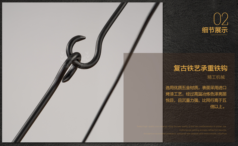 惟柯(wake)美式乡村武士铁艺复古工业Loft餐厅吧台12头圆桌蜡烛吊灯具WD805 12头75cm