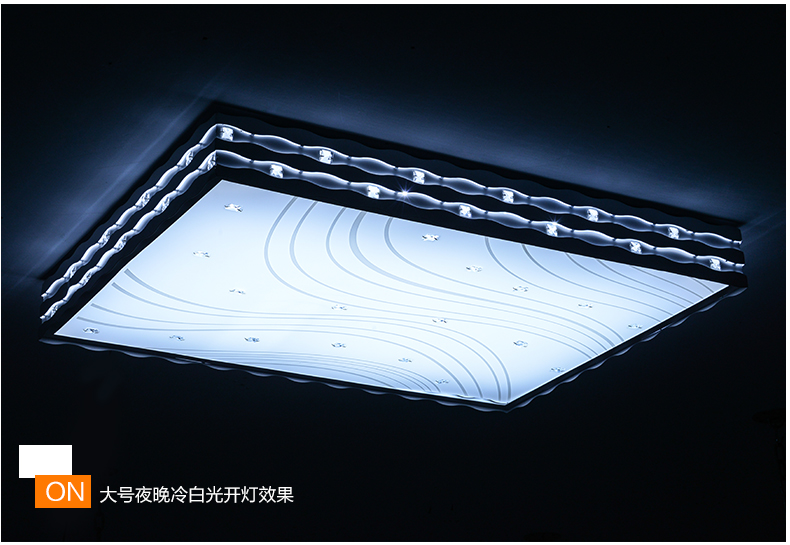 【金幻】LED吸顶灯客厅灯卧室灯铁艺创意书房餐厅灯具灯饰 铁艺客厅灯琥珀水晶 90*67无极调光72W_带遥控  SF