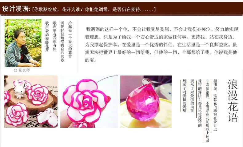 
                                                                                小雏菊 (XCJ)藤球 珠帘水晶隔断帘成品玄关鞋柜屏风挂帘过道门帘卧室客厅隔断吊帘 55条弧形水晶帘                